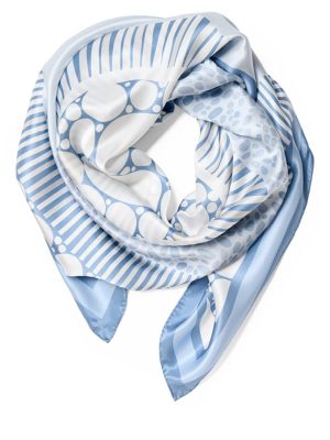 POEMET ‘The Essence of White’ Silk Scarf