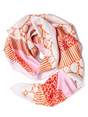 POEMET ‘The Essence of Red’ Silk Scarf
