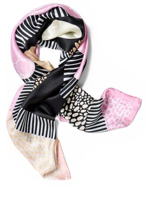POEMET ‘The Essence of Pink’ Silk Scarf