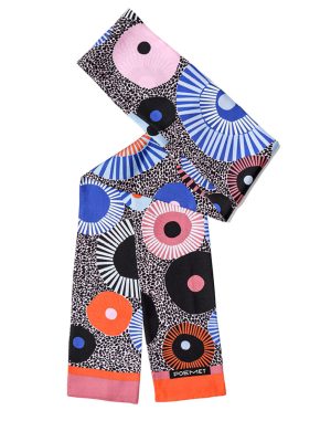 POEMET 'Full Bloom' Silk Twilly Scarf