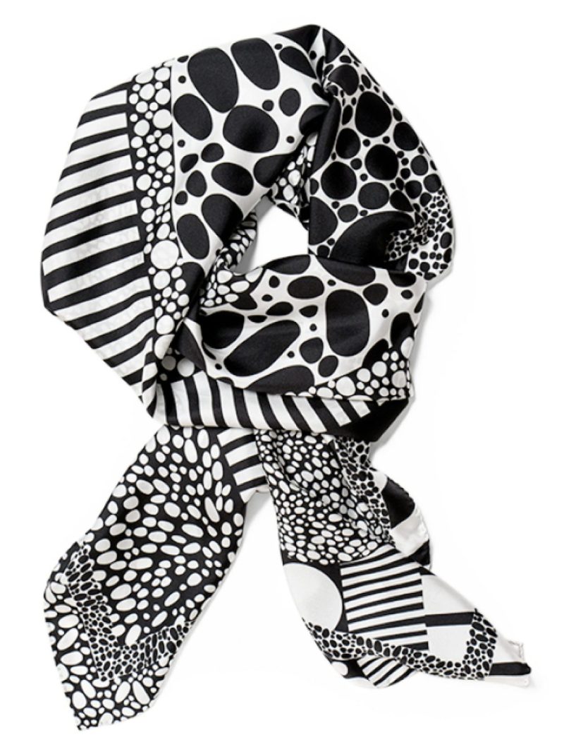 POEMET 'Monochrome' Silk Scarf
