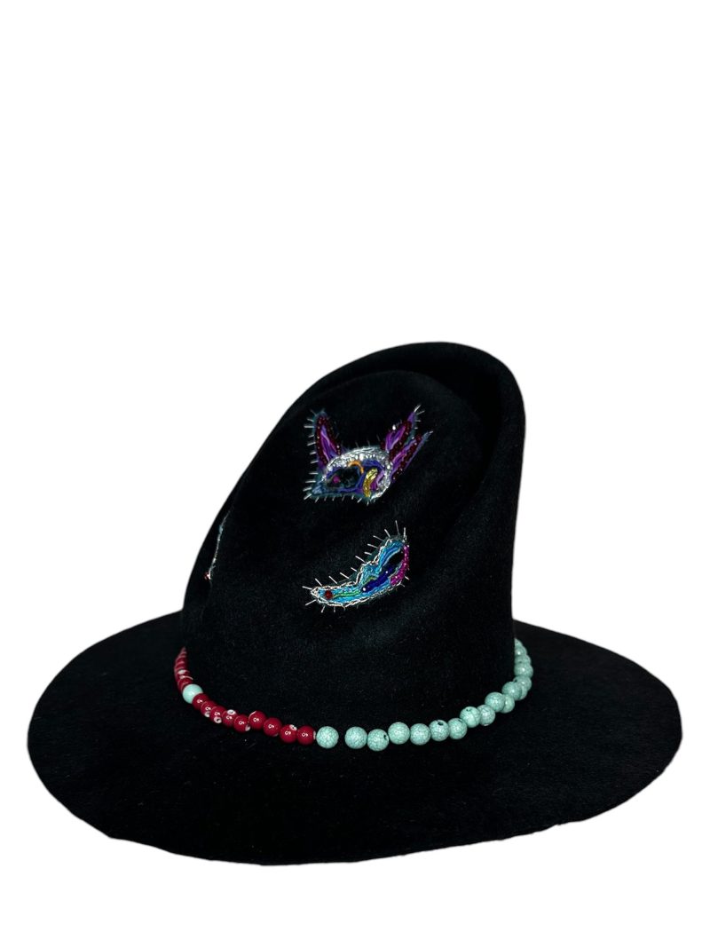 Rosa Isela Tesoro Black Fashion Hat