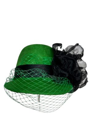 Rosa Isela Green & Black Fashion Hat