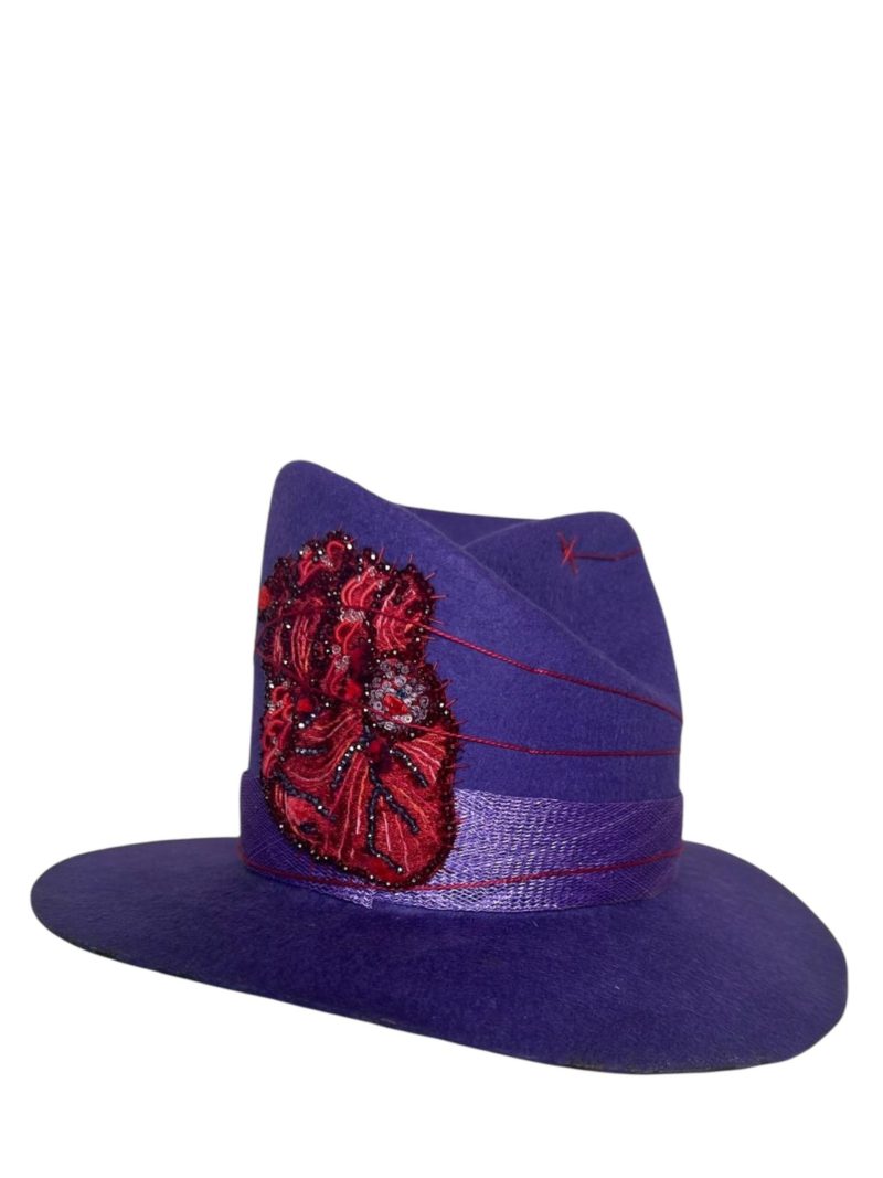 Rosa Isela Purple Fashion Hat