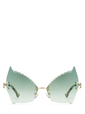 Sha'Duction Eyewear Store Green Tinted Sunglasses