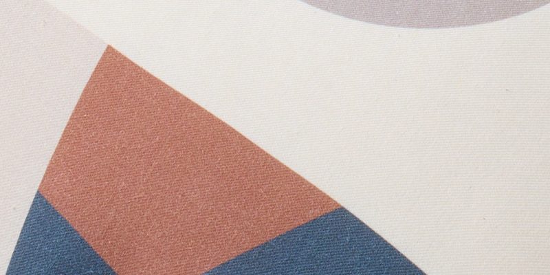 FUTON TOKYO Zabuton (Japanese Cushion) "COTTON WA" Hexagon/Blue - Image 2