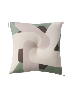 FUTON TOKYO Zabuton (Japanese Cushion) "COTTON WA" Square/Green
