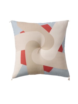 FUTON TOKYO Zabuton (Japanese Cushion) "COTTON WA" Square/Red