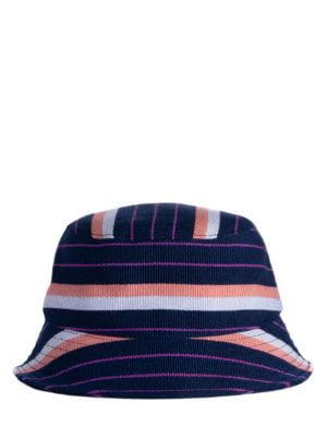 Fefeti Multi-Color Pink, Navy and White Bucket Hat
