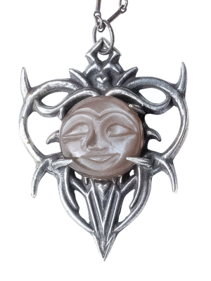Heart Of Zena Moonstone Necklace