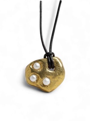 Martina Rozenberg Smira Jewelry Black Gold Pendant