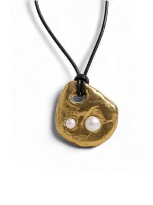 Martina Rozenberg Smira Jewelry Black Gold Pendant