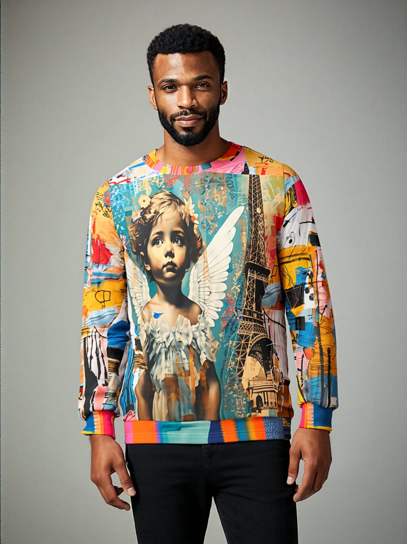 SingleTree Lane Angels In Paris Nouveau Art Wearable Art Top - Image 2