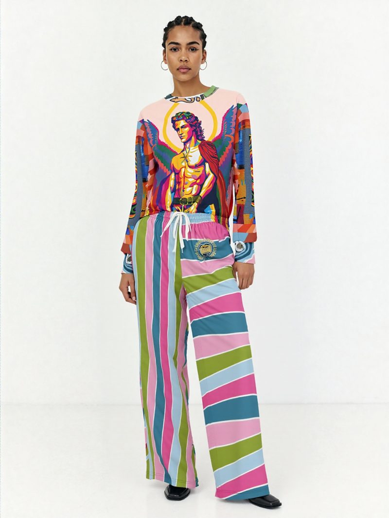 SingleTree Lane Archangel Michael Flipside Duo Wearable Art Top - Image 2