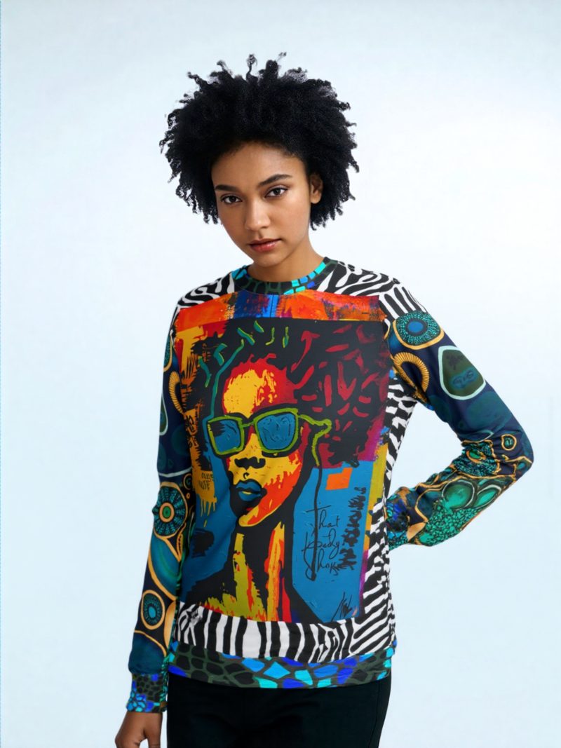 SingleTree Lane Girl With Attitude Graffiti Art Top - Image 4