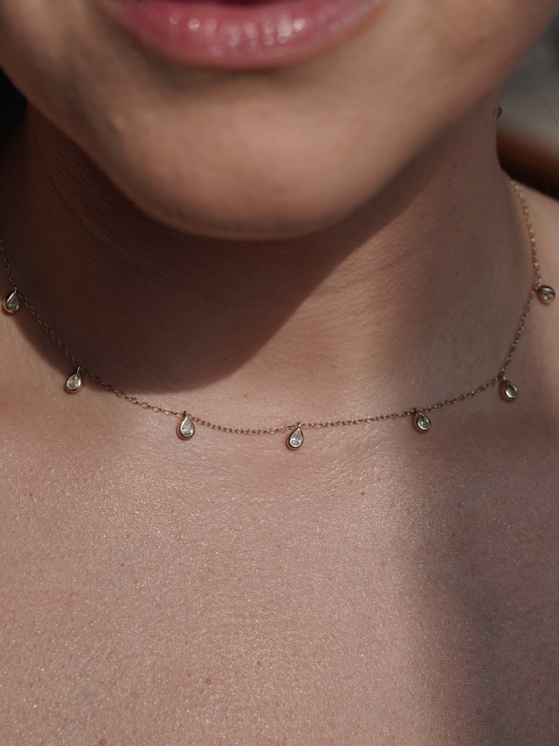 SETTE Jewelry Aura Pear Lab Diamond Necklace - Image 3