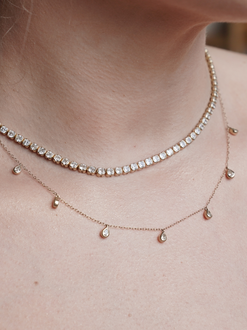 SETTE Jewelry Aura Pear Lab Diamond Necklace - Image 5