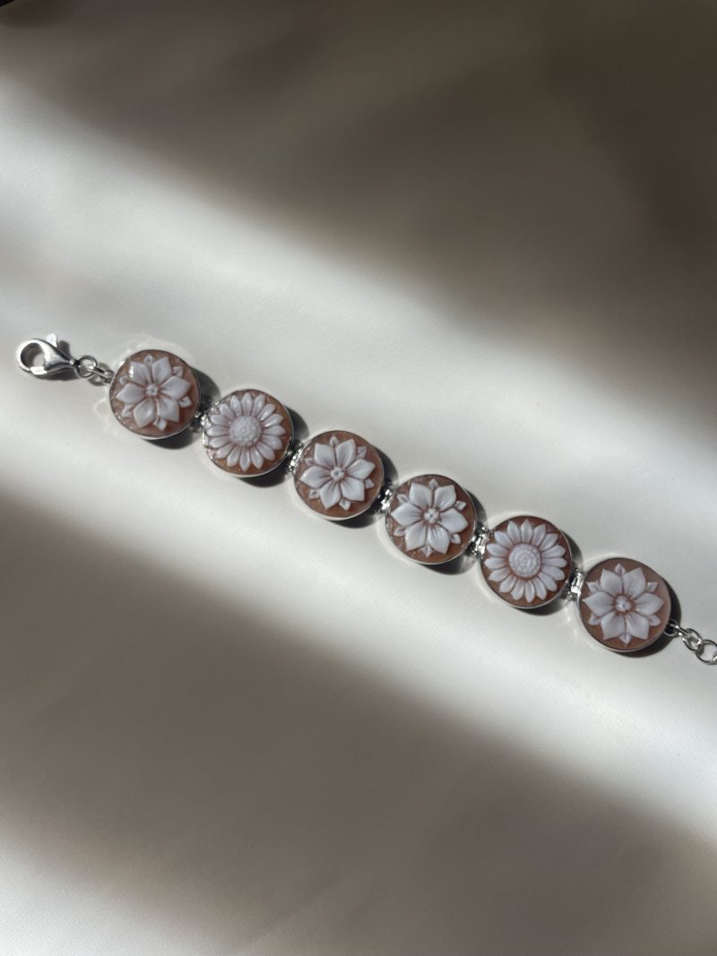Studio Dust To Gold Italy Floral Cameo Bracelet - Image 4