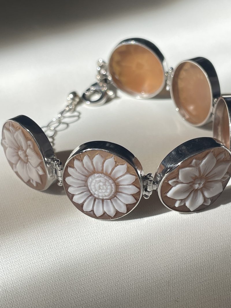 Studio Dust To Gold Italy Floral Cameo Bracelet - Image 7