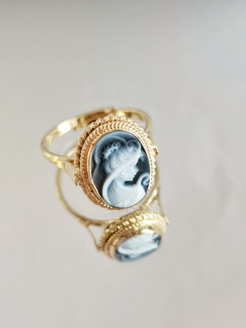 Studio Dust To Gold Sofia Cameo Ring - Image 6