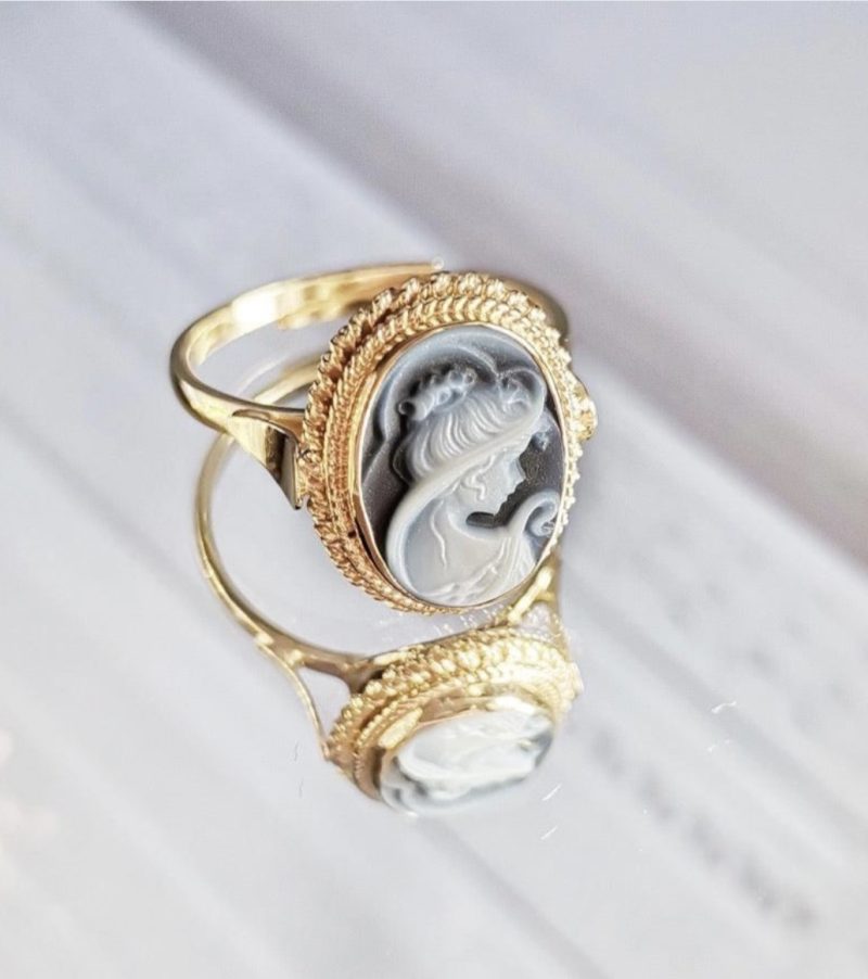 Studio Dust To Gold Sofia Cameo Ring - Image 3