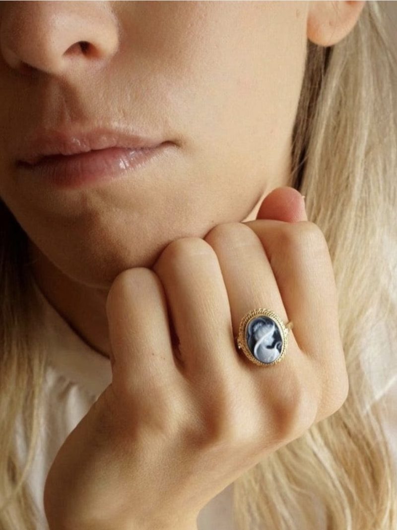 Studio Dust To Gold Sofia Cameo Ring - Image 2