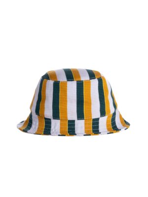 Fefeti Multi-Color Orange White & Blue Bucket Hat