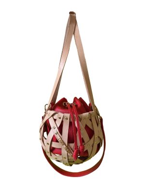 Dina Tiles Architektur And Design Red Shopper / Hobo Leather Bag Large Red