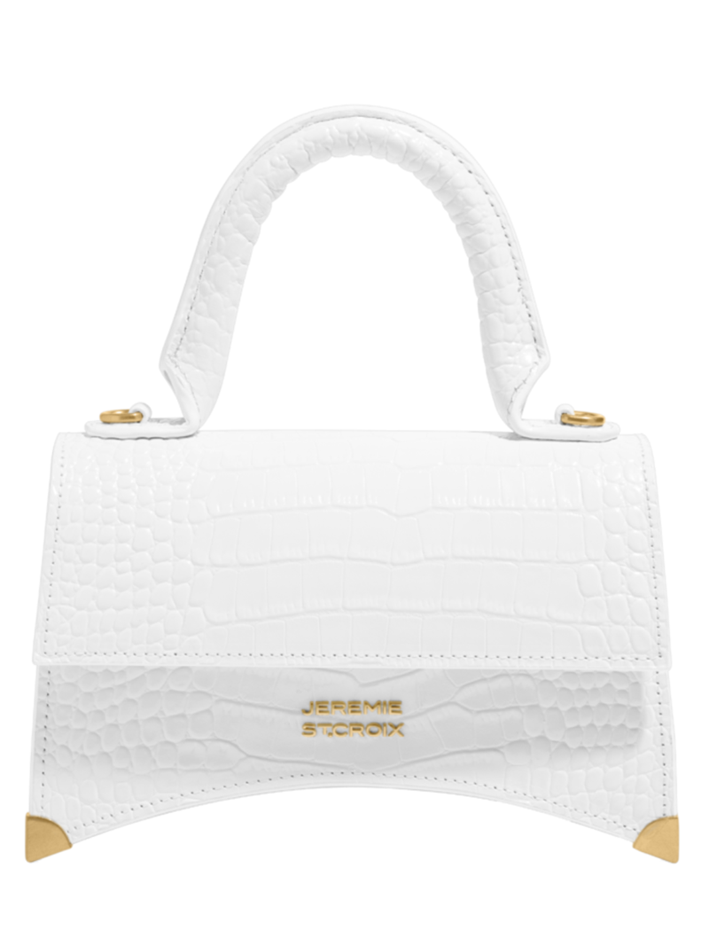 JEREMIE ST.CROIX White Leather Small Handle