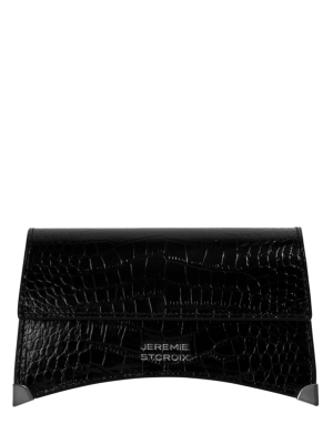 JEREMIE ST.CROIX Black Leather Small Clutch