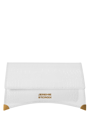 JEREMIE ST.CROIX White Leather Small Clutch