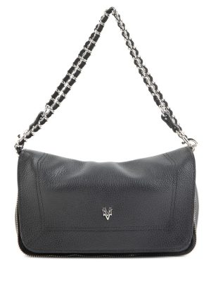 MAVARA Cross Body/Shoulder Chain Black Bag