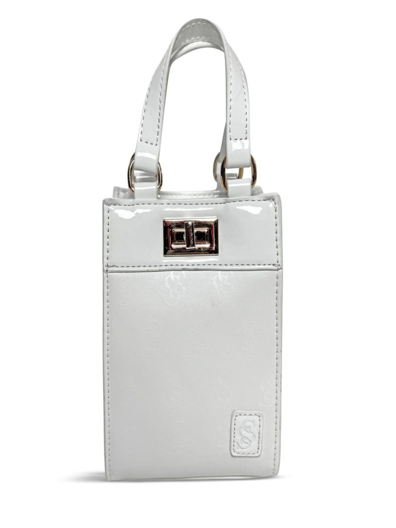 Sebastien DuPont White Faux Leather Mini Crossbody