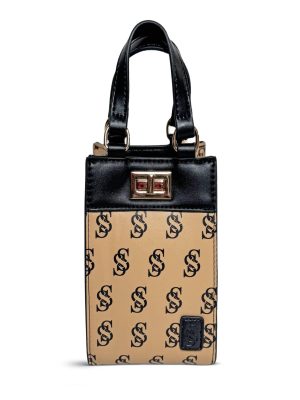 Sebastien DuPont Black Faux Leather Mini Crossbody