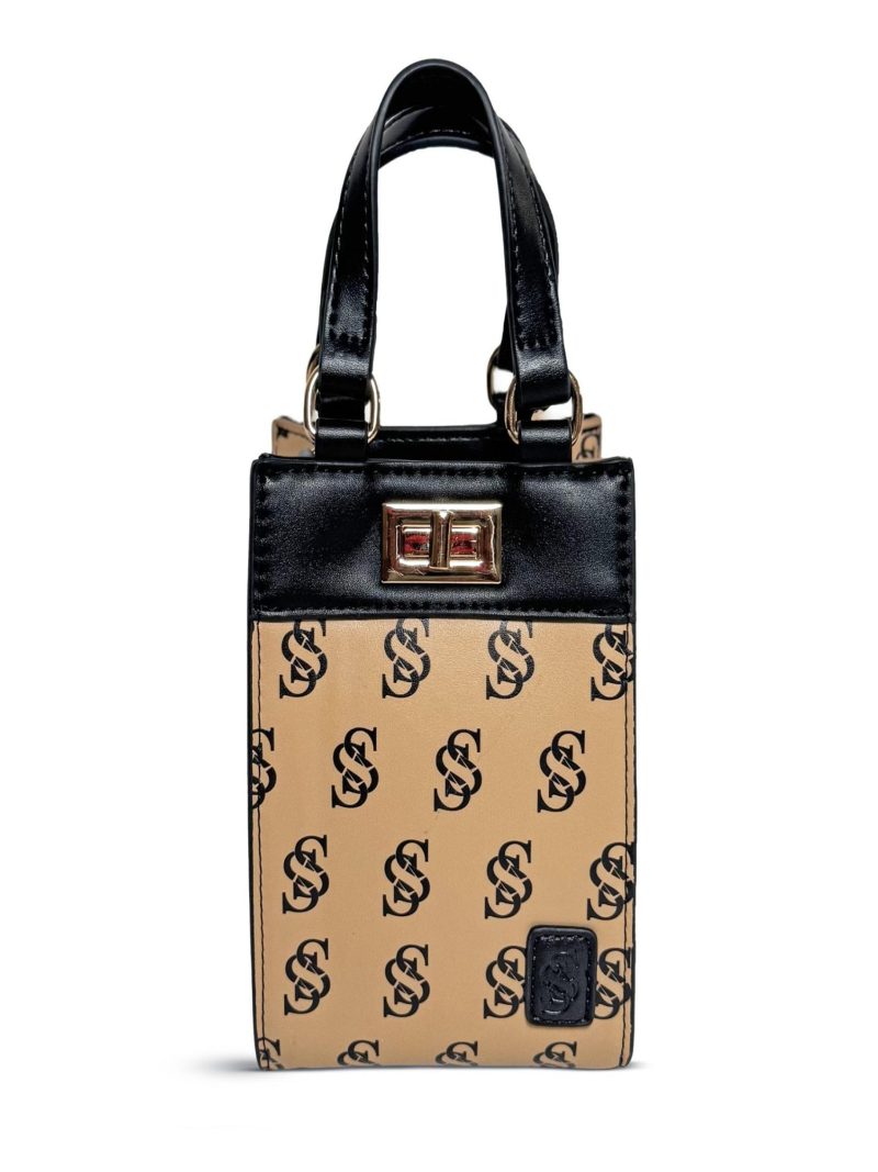 Sebastien DuPont Black Faux Leather Mini Crossbody
