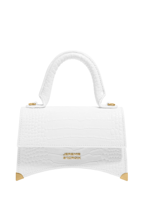 JEREMIE ST.CROIX White Leather Small Handle