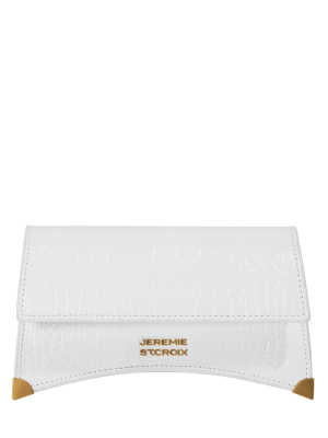 JEREMIE ST.CROIX White Leather Small Clutch
