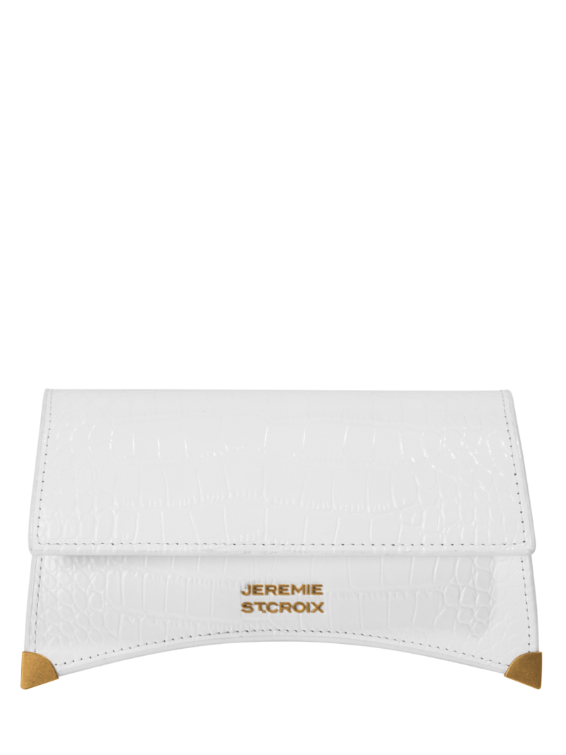 JEREMIE ST.CROIX White Leather Small Clutch