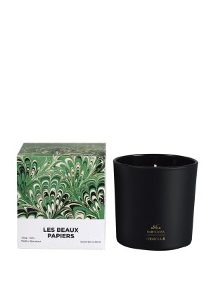 Cerabella Les Beaux Papiers Green Candle