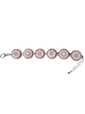 Studio Dust To Gold Italy Floral Cameo Bracelet