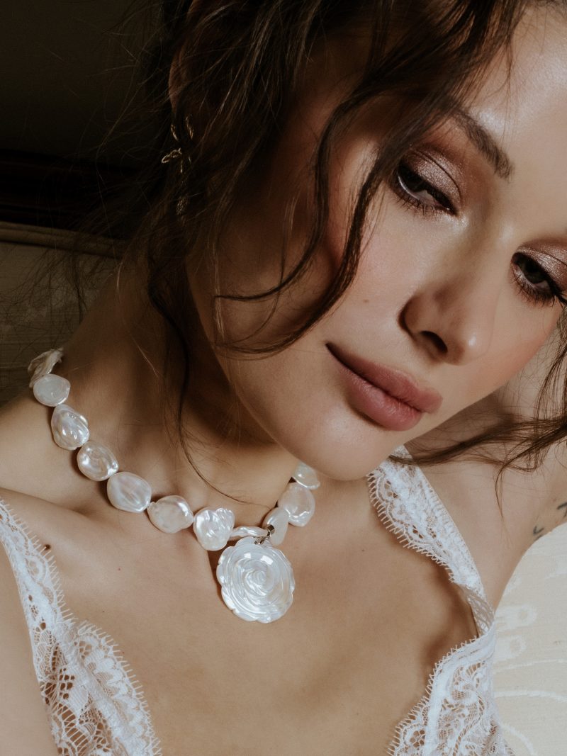 Jewellery Bar White Pear Necklace - Image 3