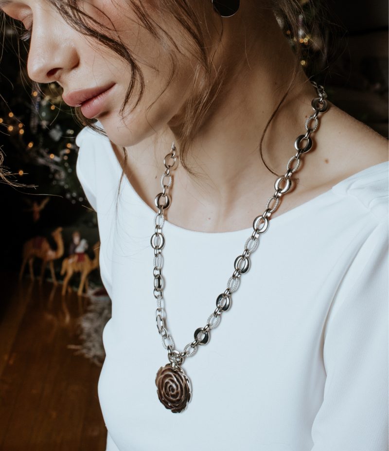 Jewellery Bar Purple Pear Necklace - Image 4