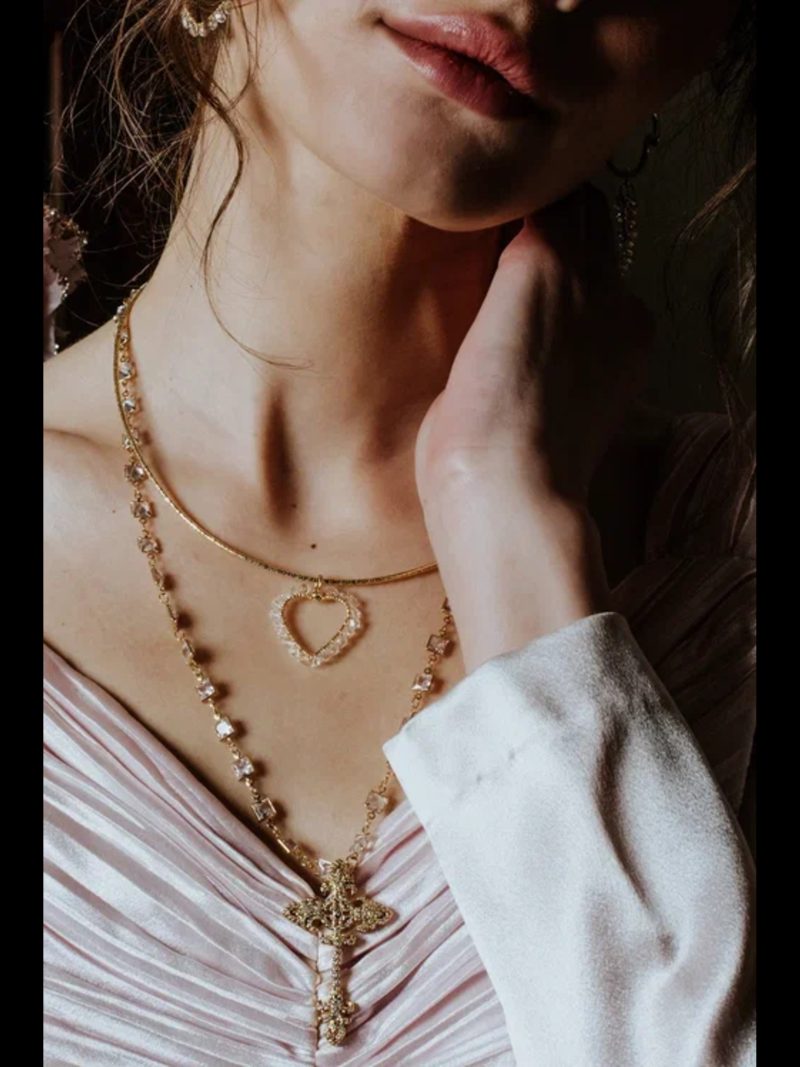 Jewellery Bar White Crystal Necklace - Image 3