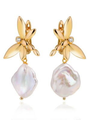 Jewellery Bar Gold Pear Earrings