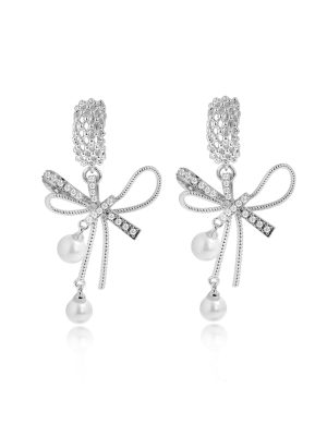 Jewellery Bar White Crystal Earrings