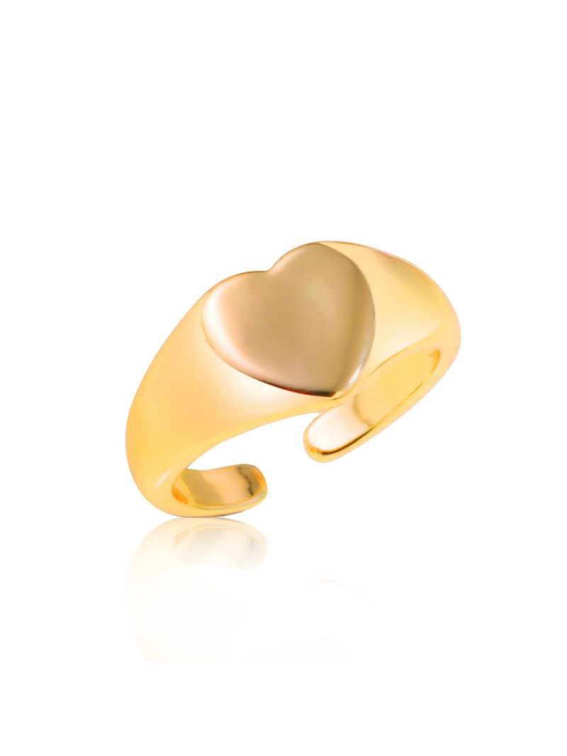 Jewellery Bar Gold Heart Ring
