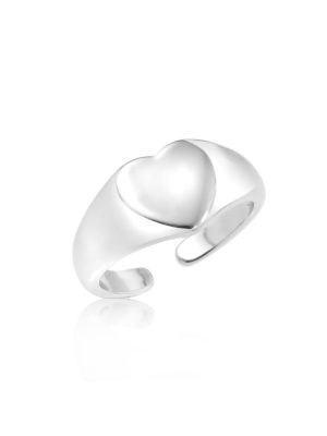 Jewellery Bar Silver Heart Ring