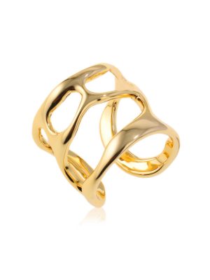 Jewellery Bar Gold Brass Ring