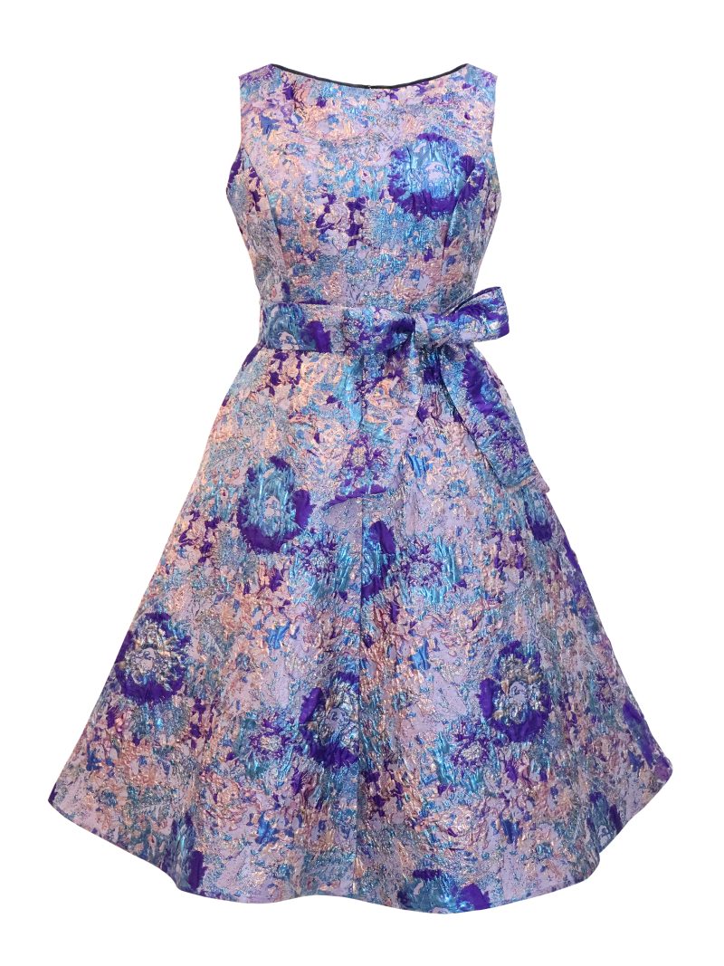 OLIVER TOLENTINO Purple Cocktail Dress