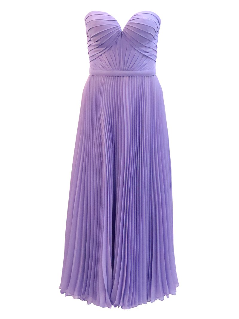 OLIVER TOLENTINO Purple Gown Dress